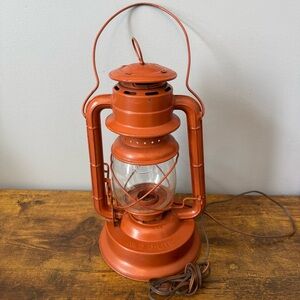Dietz No‎ 2 D-Lite Railroad Lantern Electric Converted Vintage Industrial Lamp